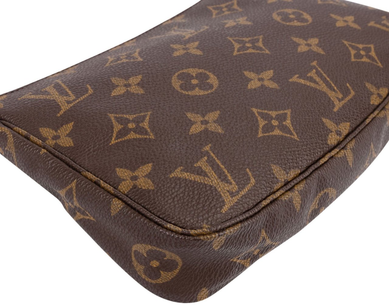 Louis Vuitton Monogram Canvas Pochette Accessoires Handbag Bruin