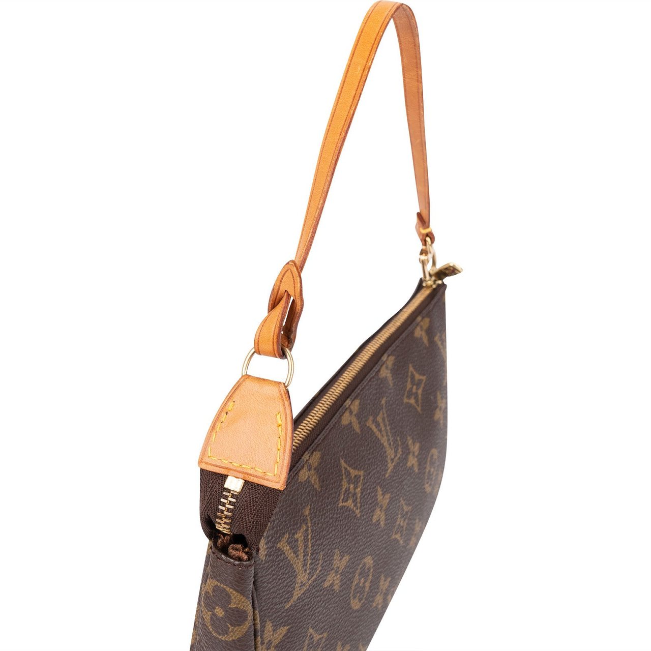 Louis Vuitton Monogram Canvas Pochette Accessoires Handbag Bruin