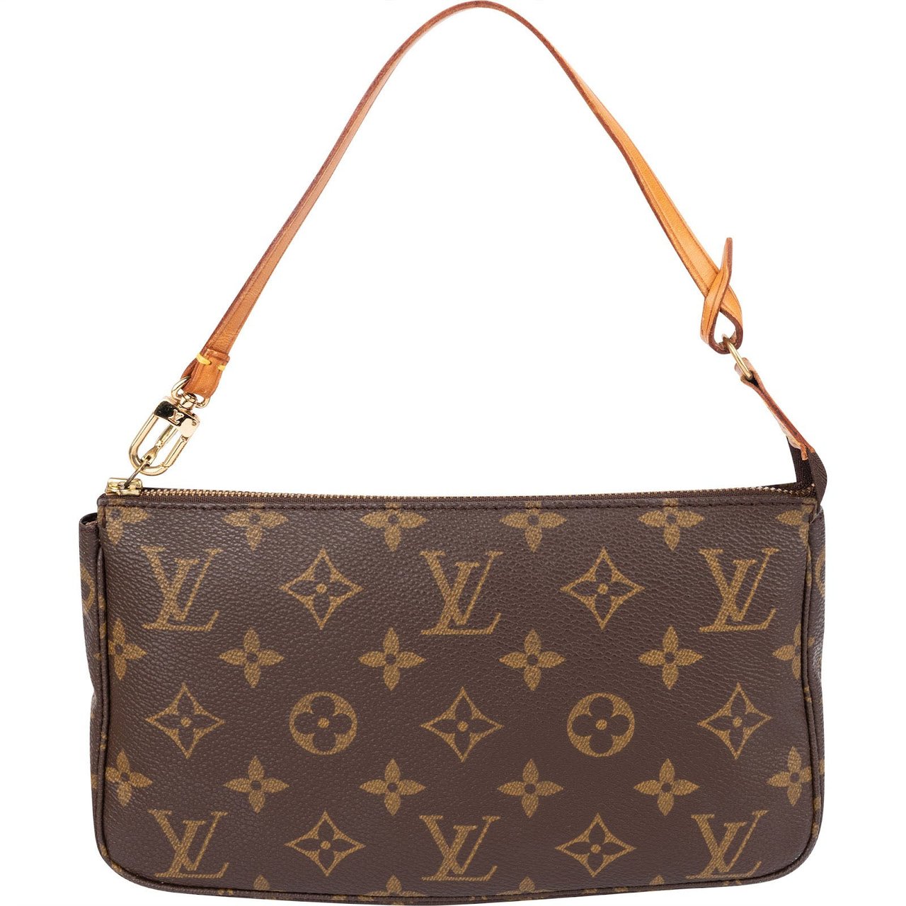 Louis Vuitton Monogram Canvas Pochette Accessoires Handbag Bruin