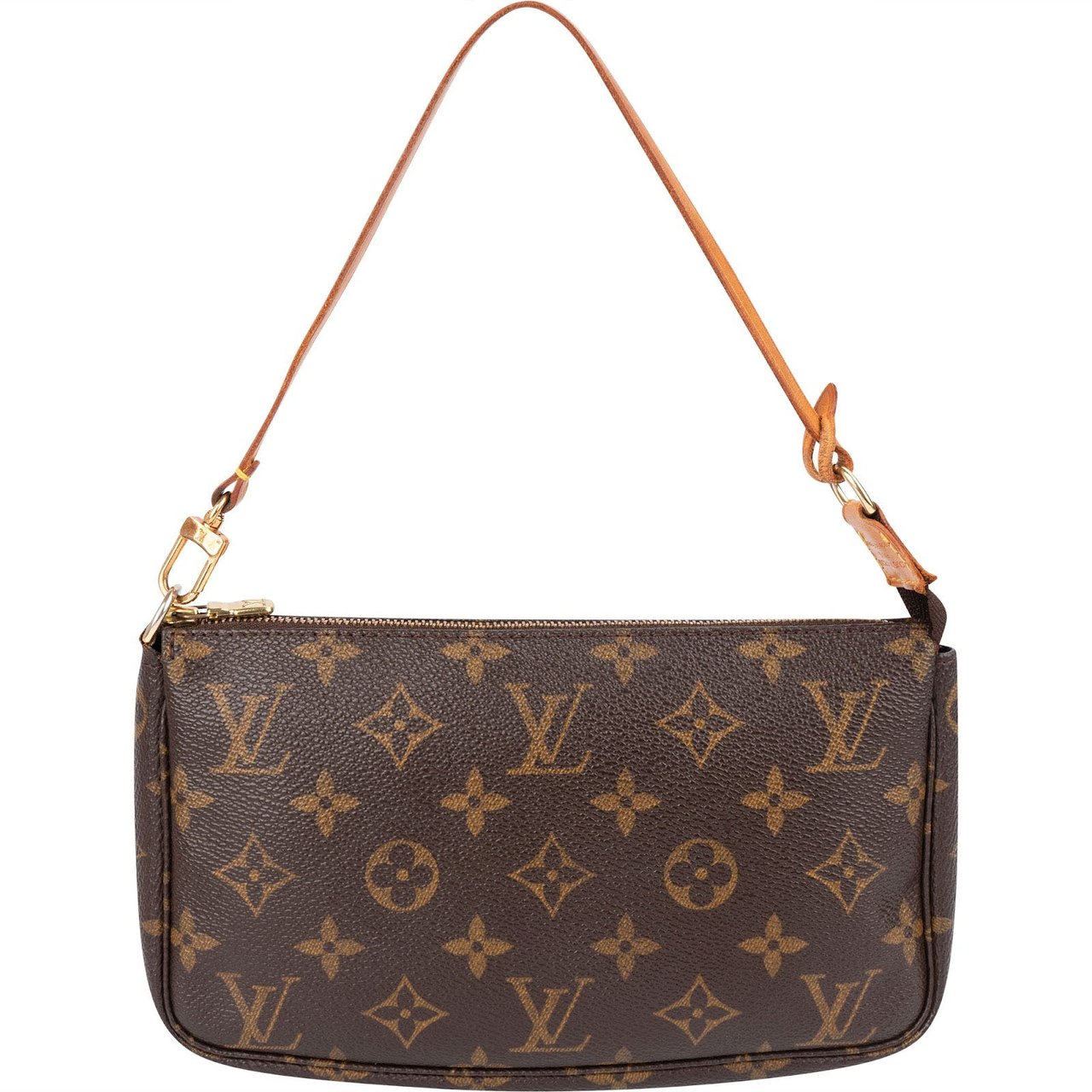 Louis Vuitton Monogram Canvas Pochette Accessoires Handbag Bruin