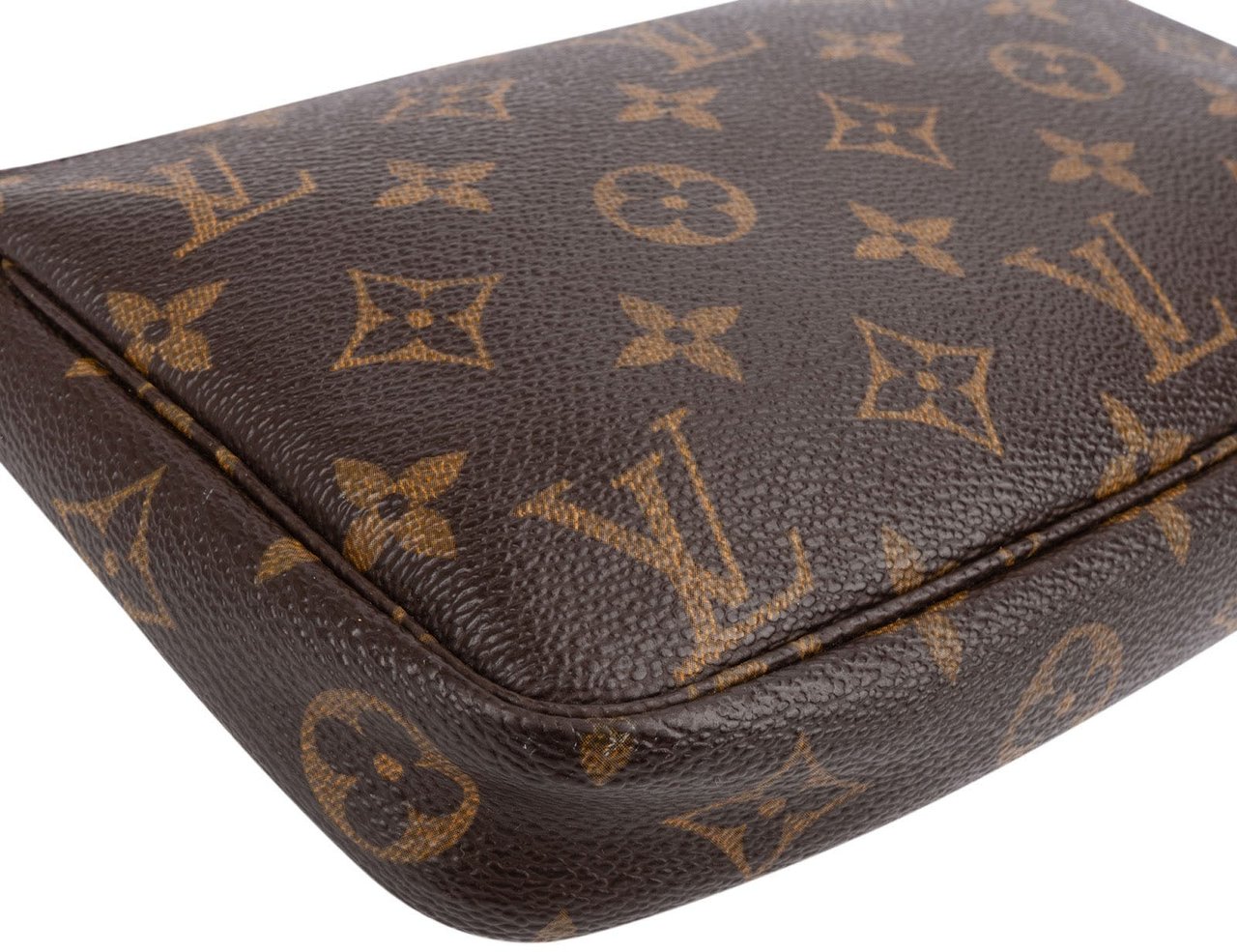 Louis Vuitton Monogram Canvas Pochette Accessoires Handbag Bruin