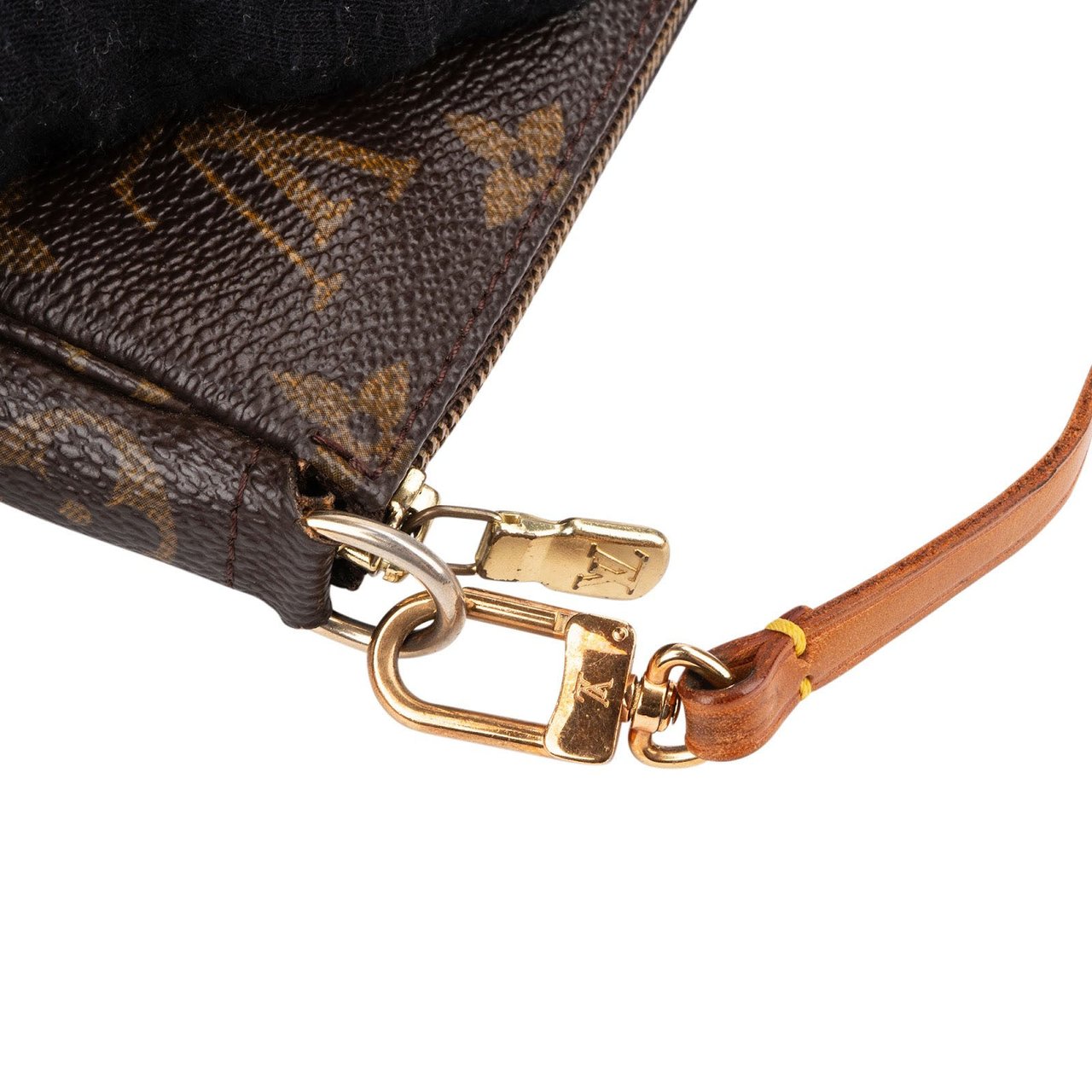 Louis Vuitton Monogram Canvas Pochette Accessoires Handbag Bruin