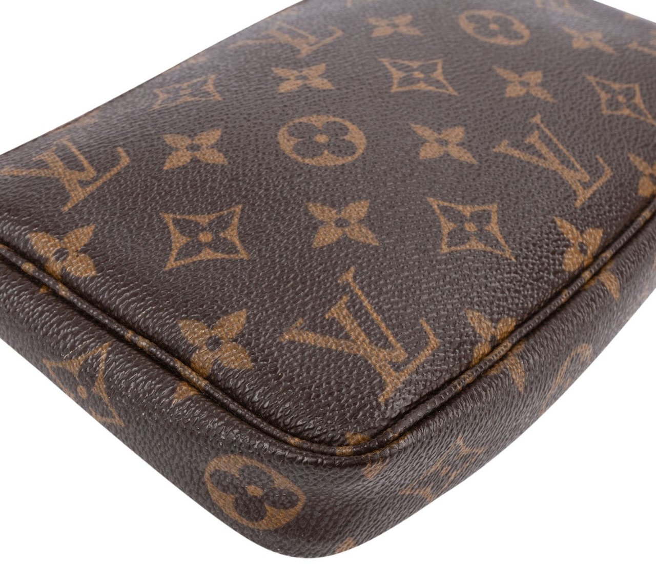 Louis Vuitton Monogram Canvas Pochette Accessoires Handbag Bruin
