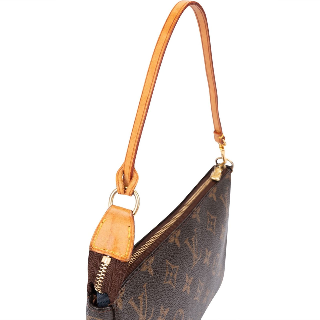 Louis Vuitton Monogram Canvas Pochette Accessoires Handbag Bruin