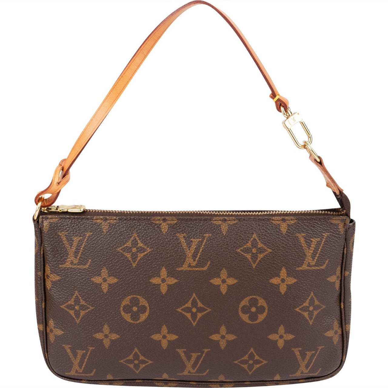 Louis Vuitton Monogram Canvas Pochette Accessoires Handbag Bruin