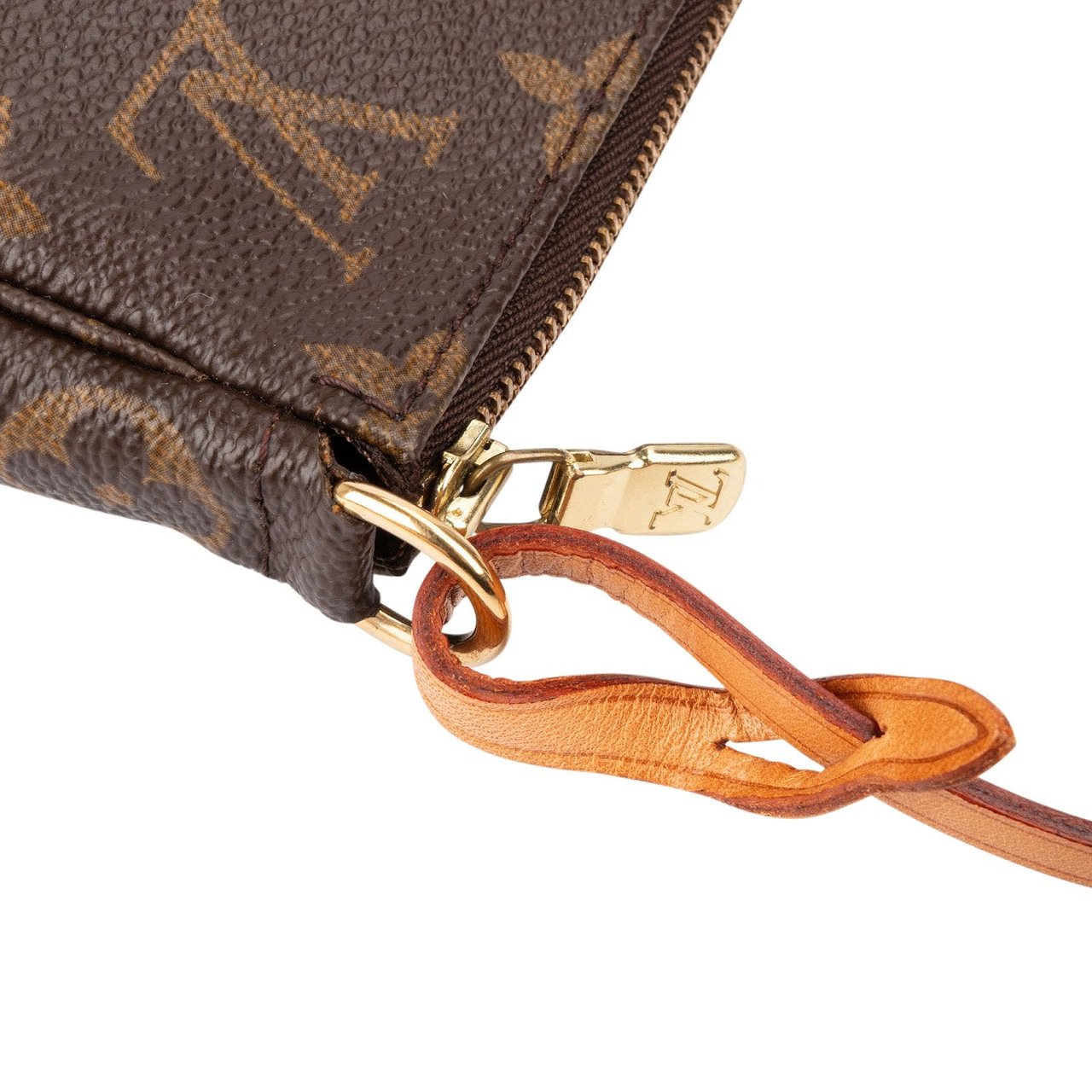 Louis Vuitton Monogram Canvas Pochette Accessoires Handbag Bruin
