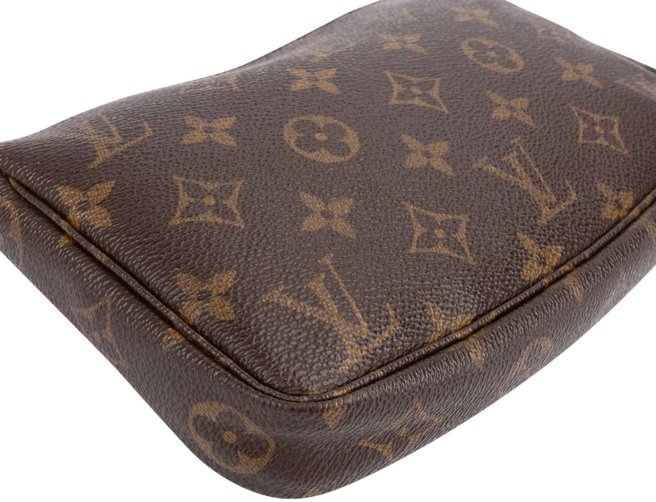 Louis Vuitton Monogram Canvas Pochette Accessoires Handbag Bruin