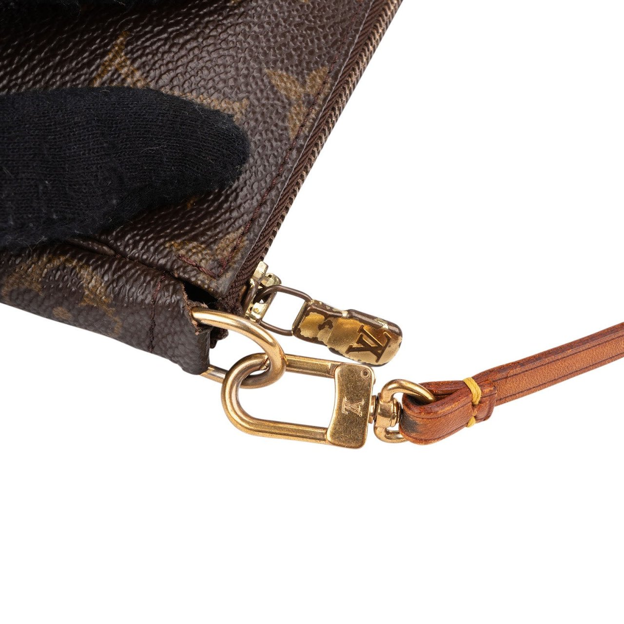 Louis Vuitton Monogram Canvas Pochette Accessoires Handbag Bruin