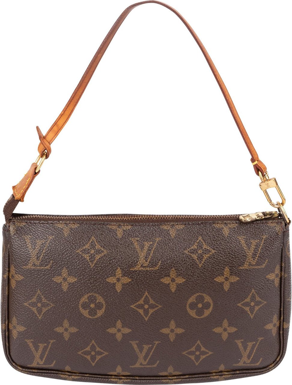 Louis Vuitton Monogram Canvas Pochette Accessoires Handbag Bruin