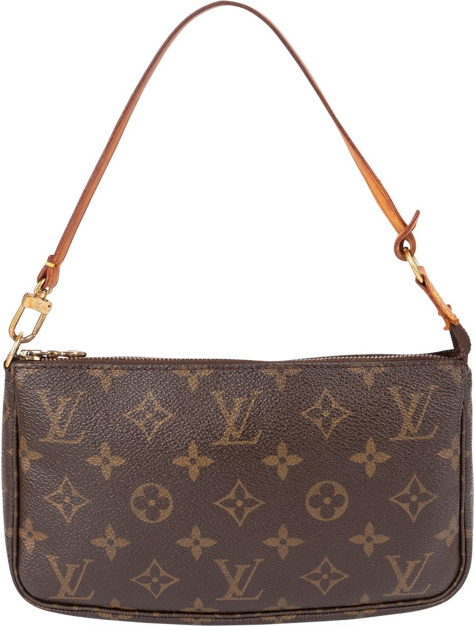 Louis Vuitton Monogram Canvas Pochette Accessoires Handbag Bruin