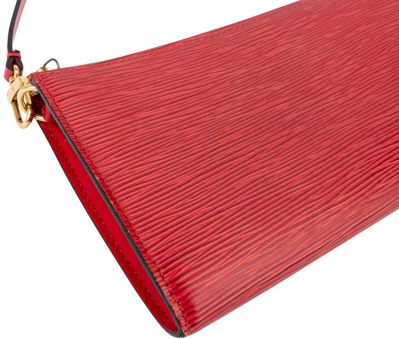 Louis Vuitton Red Epi Leather Pochette Accessoires Handbag Rood