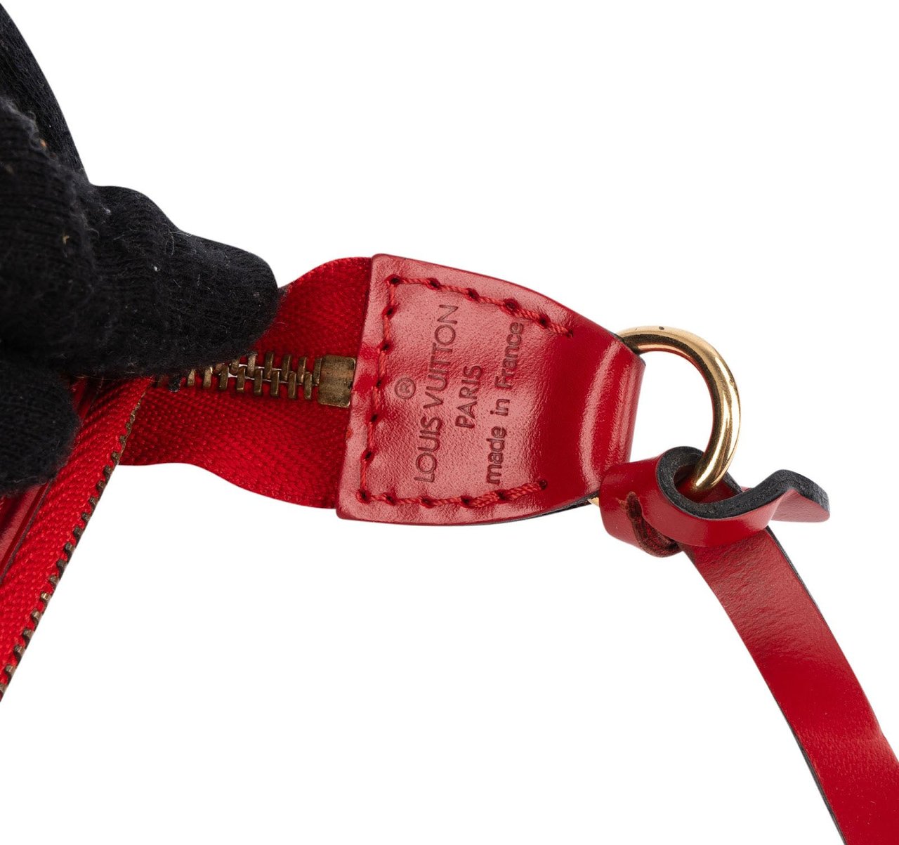 Louis Vuitton Red Epi Leather Pochette Accessoires Handbag Rood