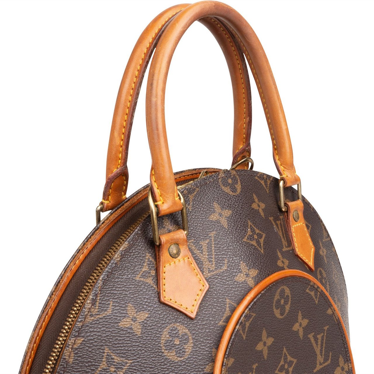 Louis Vuitton Monogram Canvas Ellipse MM Handbag Bruin