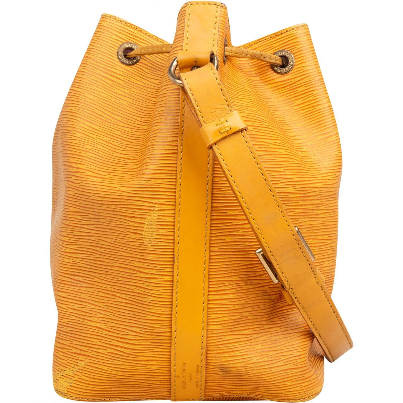 Louis Vuitton Yellow Epi Leather Sac Noé Petit Shoulder Bag Geel