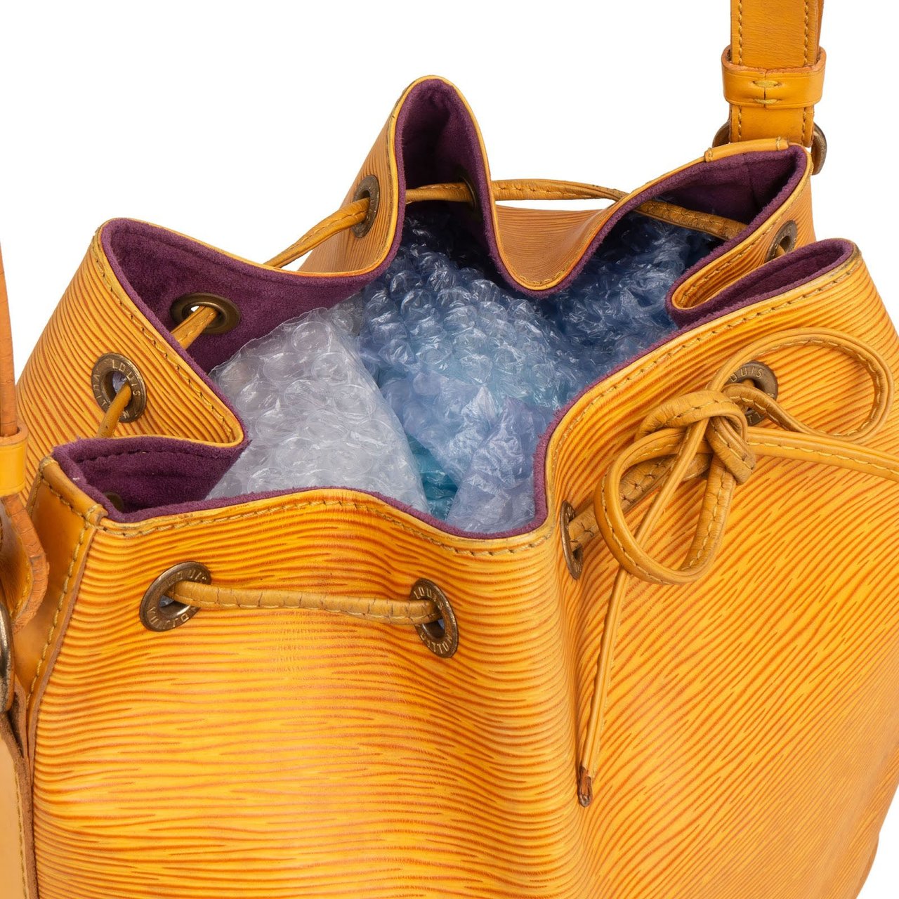 Louis Vuitton Yellow Epi Leather Sac Noé Petit Shoulder Bag Geel