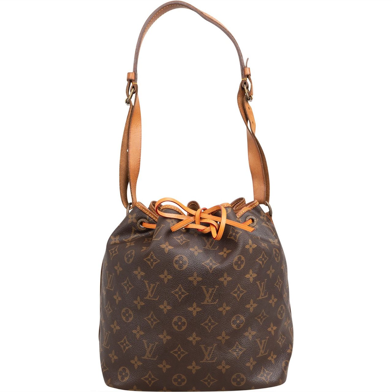 Louis Vuitton Monogram Canvas Sac Noé Petit Shoulder Bag Bruin