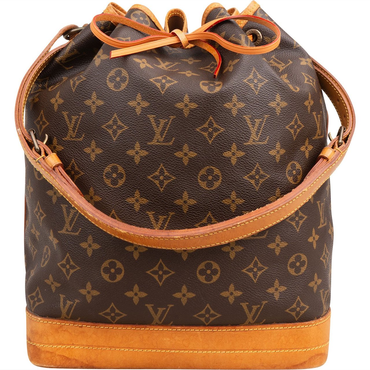 Louis Vuitton Monogram Canvas Sac Noé Grande Shoulder Bag Bruin