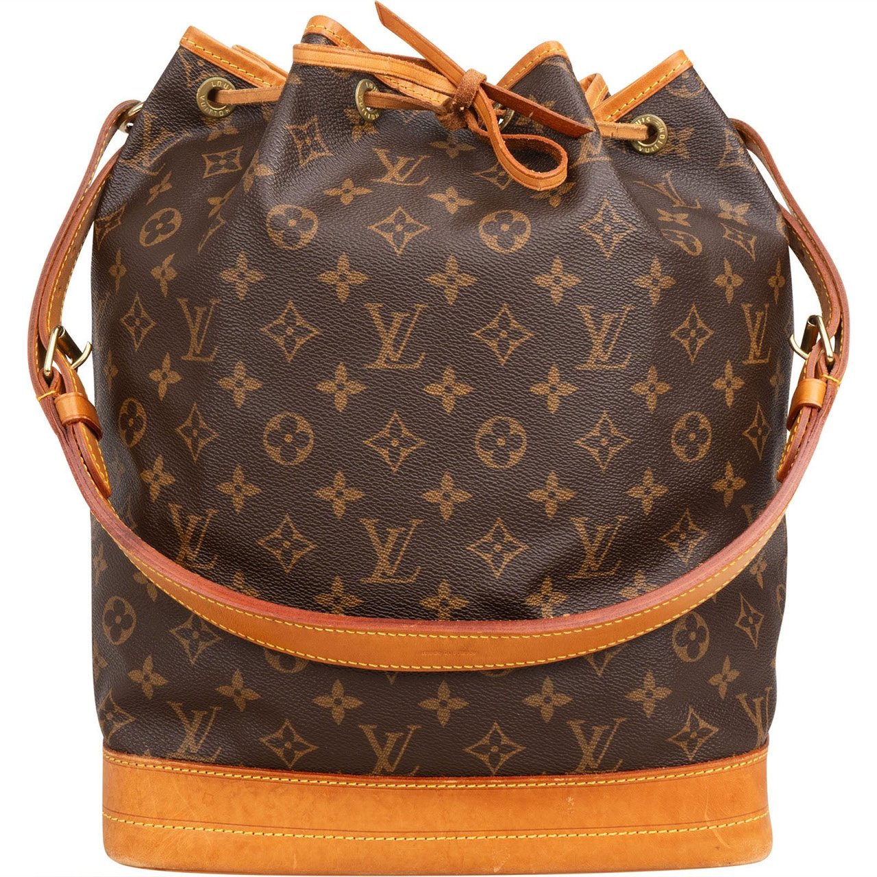Louis Vuitton Monogram Canvas Sac Noé Grande Shoulder Bag Bruin