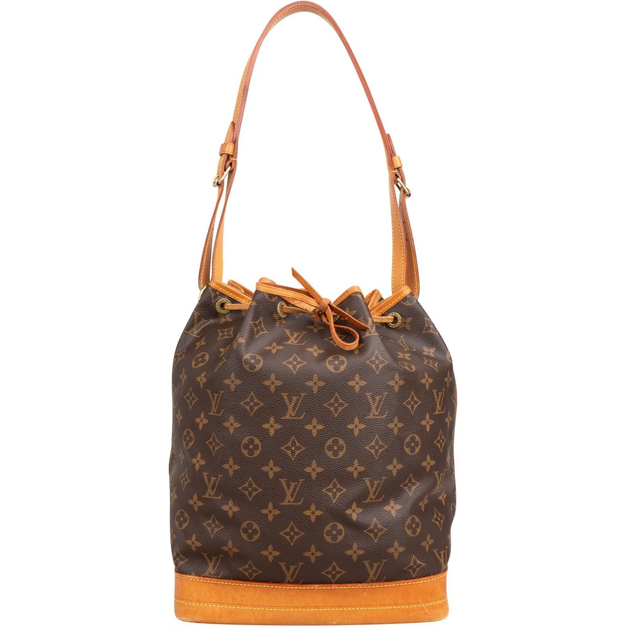 Louis Vuitton Monogram Canvas Sac Noé Grande Shoulder Bag Bruin