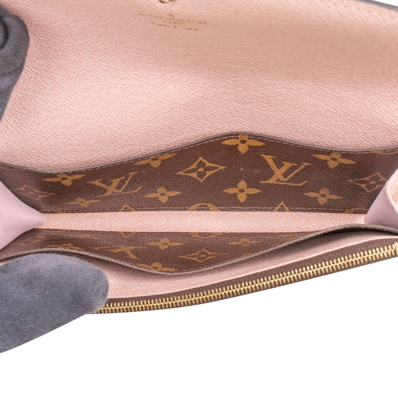 Louis Vuitton Monogram Canvas Emilie Wallet Bruin