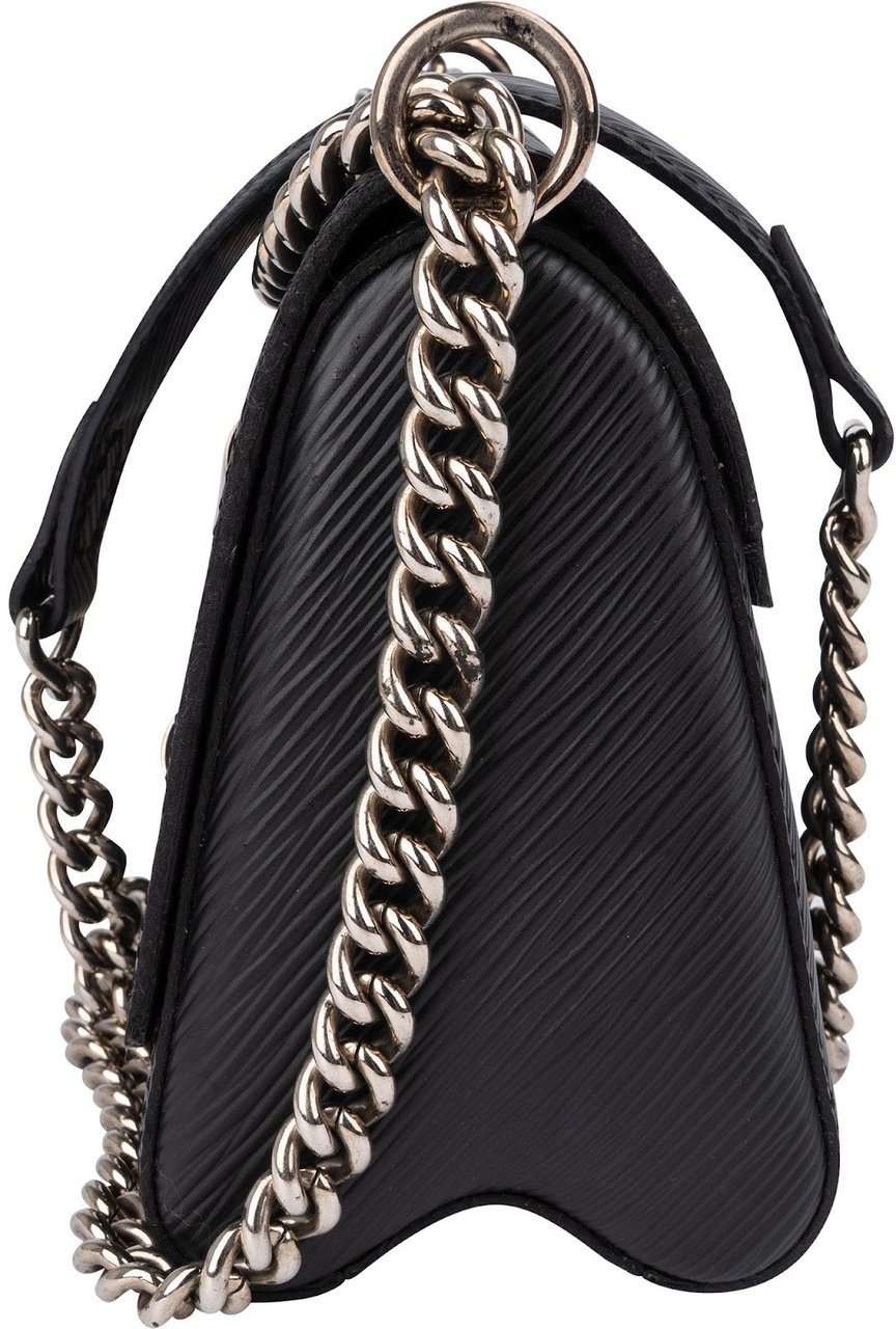 Louis Vuitton Noir Epi Leather Twist PM Crossbody Bag Zwart