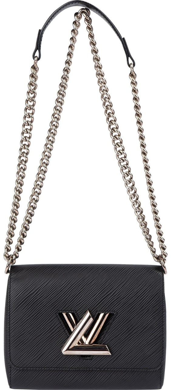 Louis Vuitton Noir Epi Leather Twist PM Crossbody Bag Zwart
