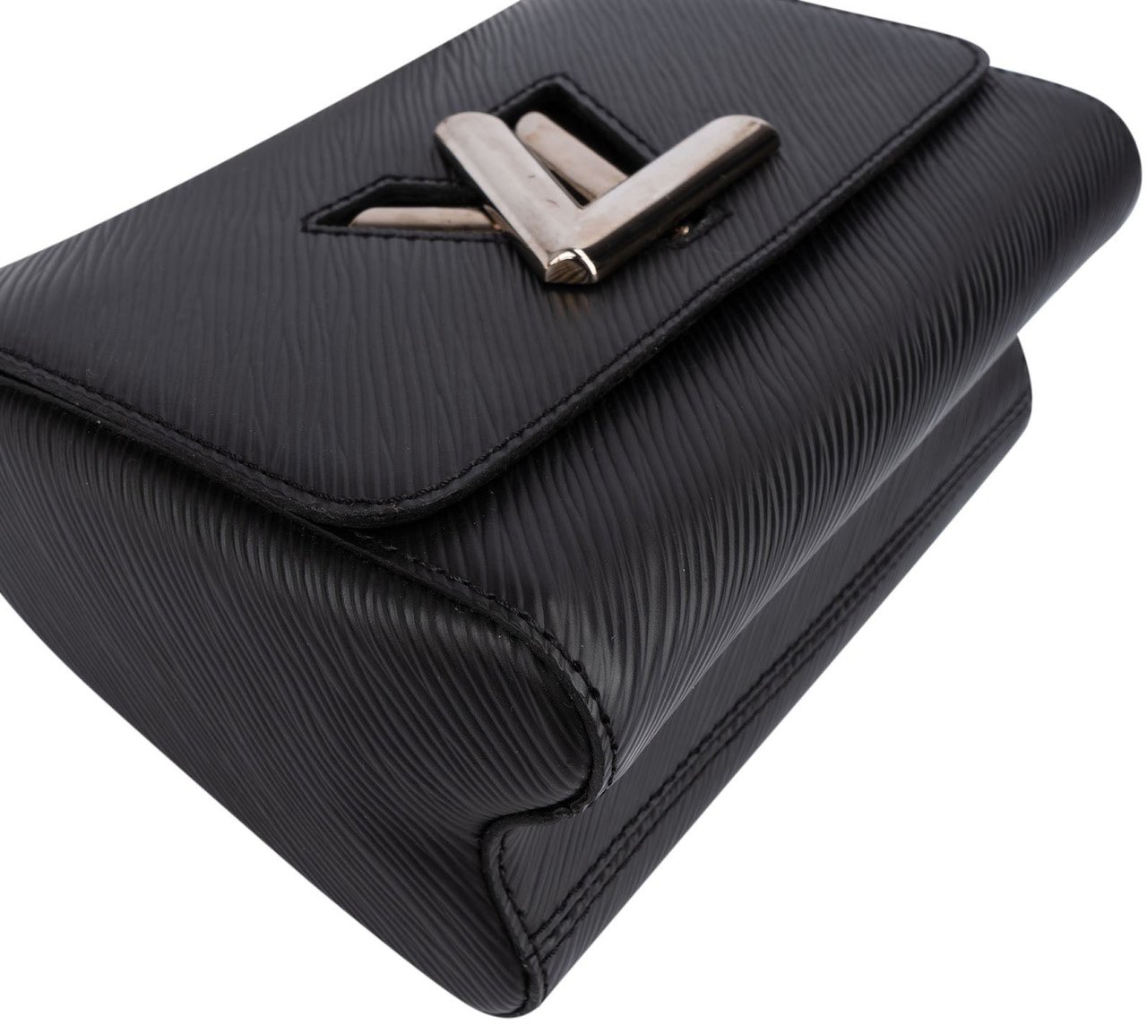 Louis Vuitton Noir Epi Leather Twist PM Crossbody Bag Zwart