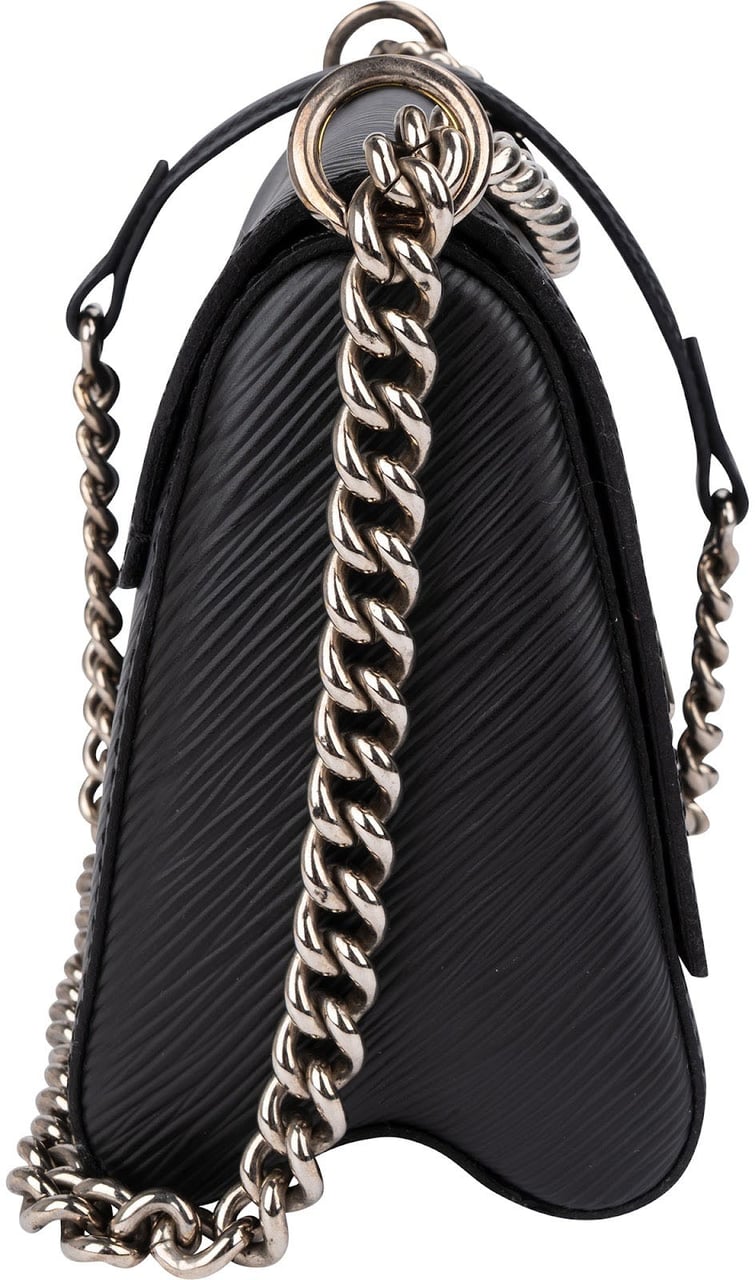 Louis Vuitton Noir Epi Leather Twist PM Crossbody Bag Zwart