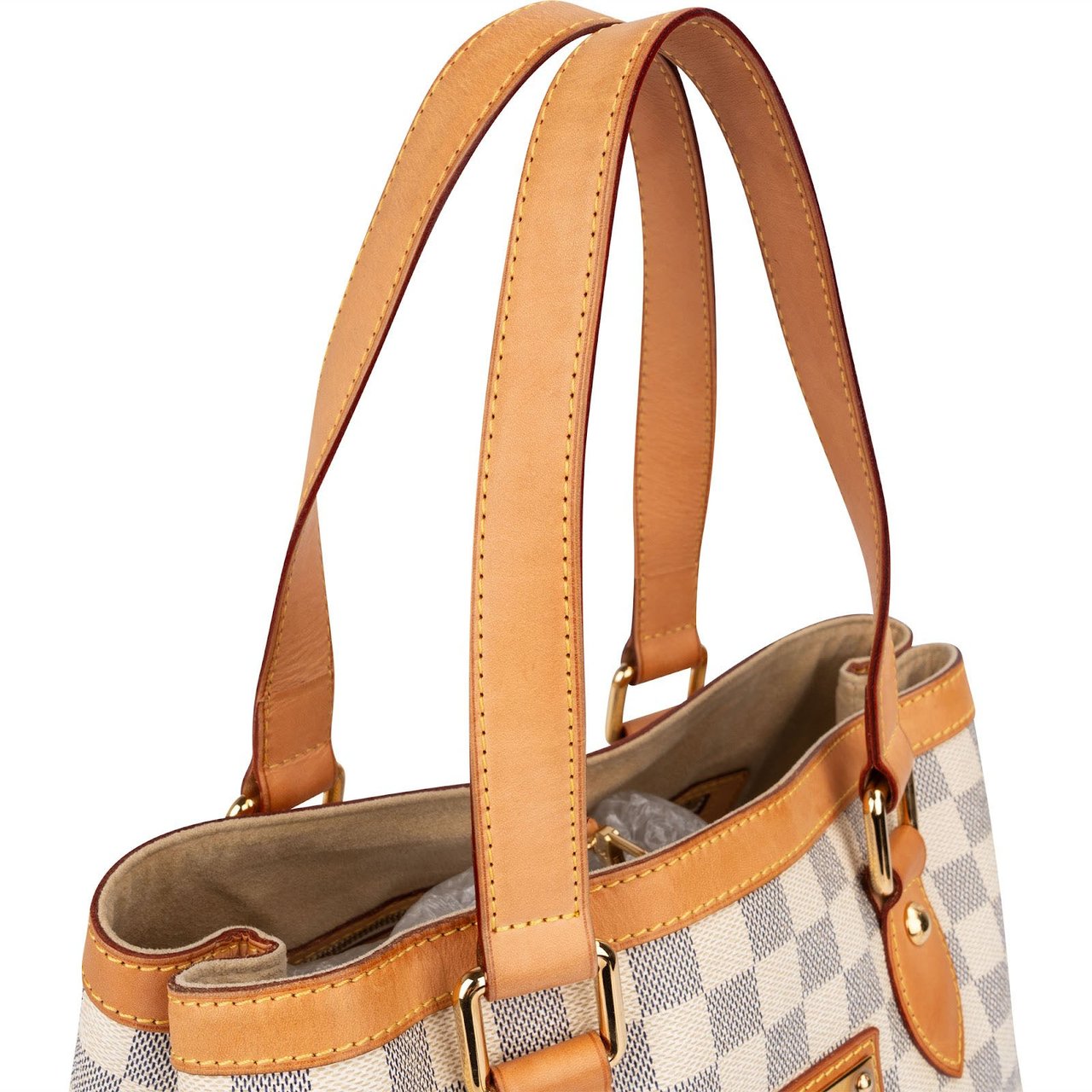 Louis Vuitton Monogram Damier Azur Canvas Hampstead PM Shoulder Bag Beige