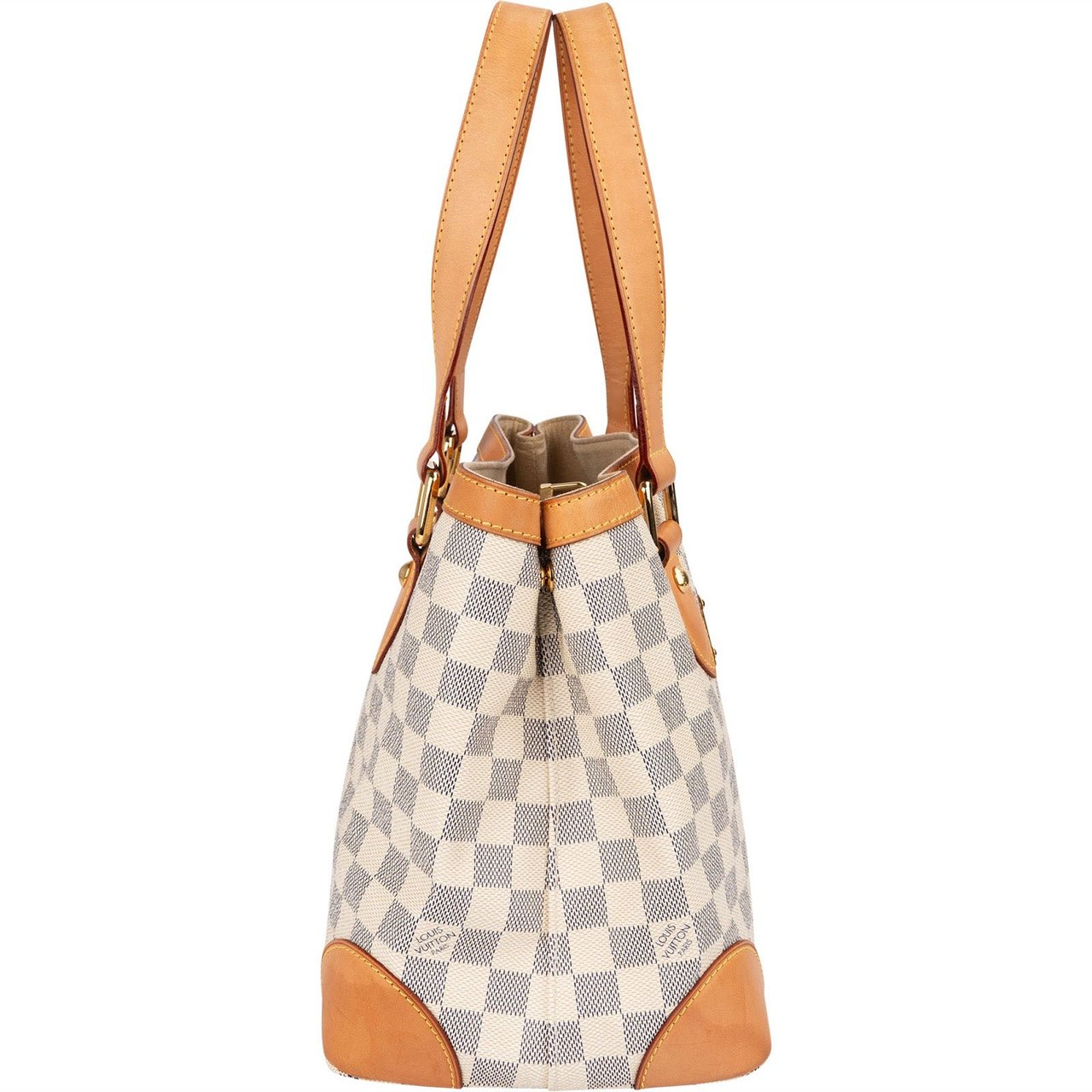 Louis Vuitton Monogram Damier Azur Canvas Hampstead PM Shoulder Bag Beige