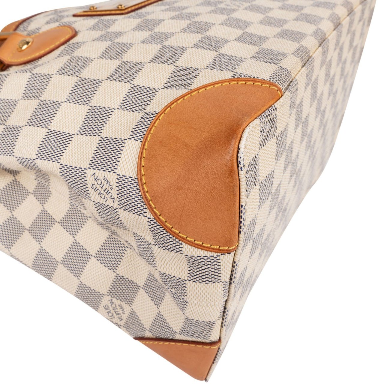 Louis Vuitton Monogram Damier Azur Canvas Hampstead PM Shoulder Bag Beige