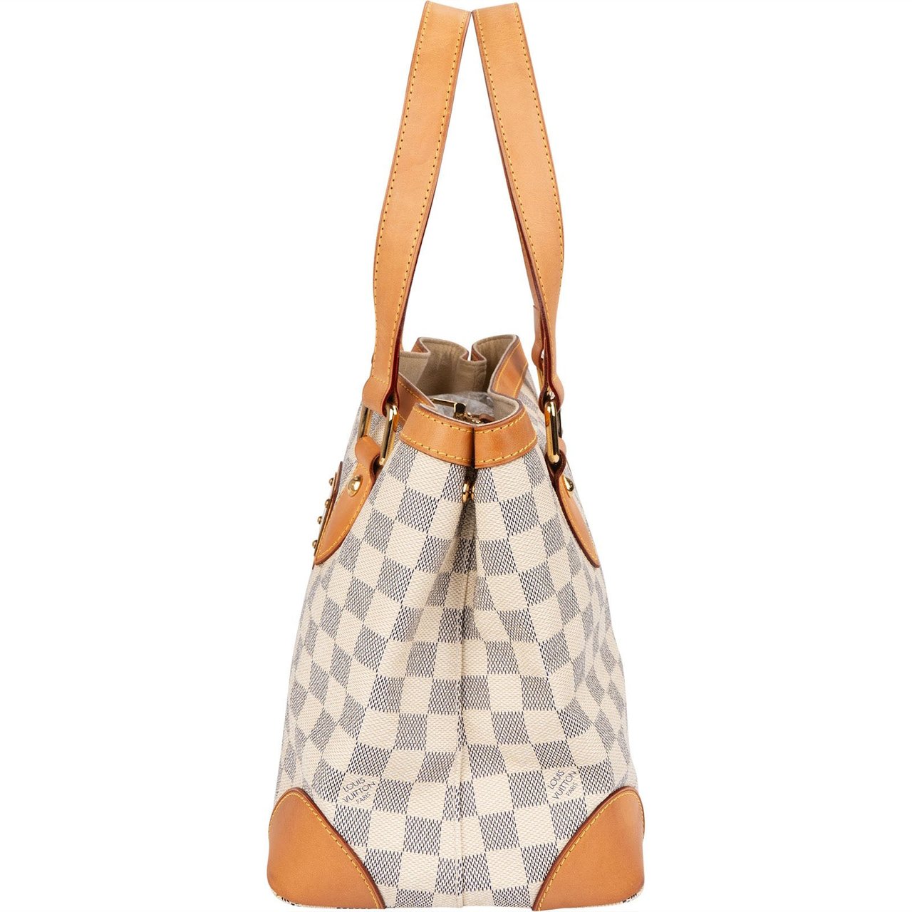Louis Vuitton Monogram Damier Azur Canvas Hampstead PM Shoulder Bag Beige