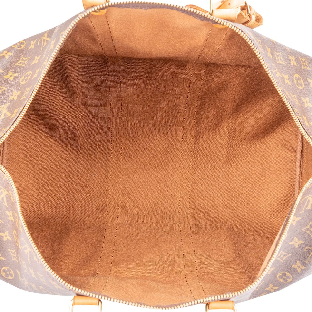 Louis Vuitton Monogram Canvas Keepall 55 Bandoulière Travel Bag Bruin