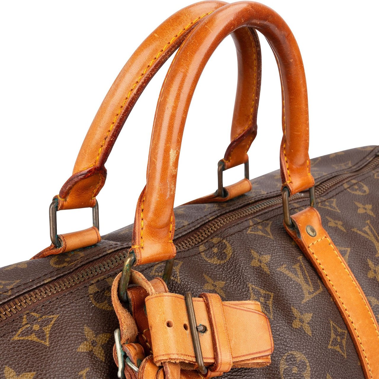 Louis Vuitton Monogram Canvas Keepall 50 Travel Bag Bruin