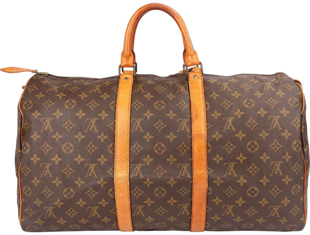 Louis Vuitton Monogram Canvas Keepall 50 Travel Bag Bruin