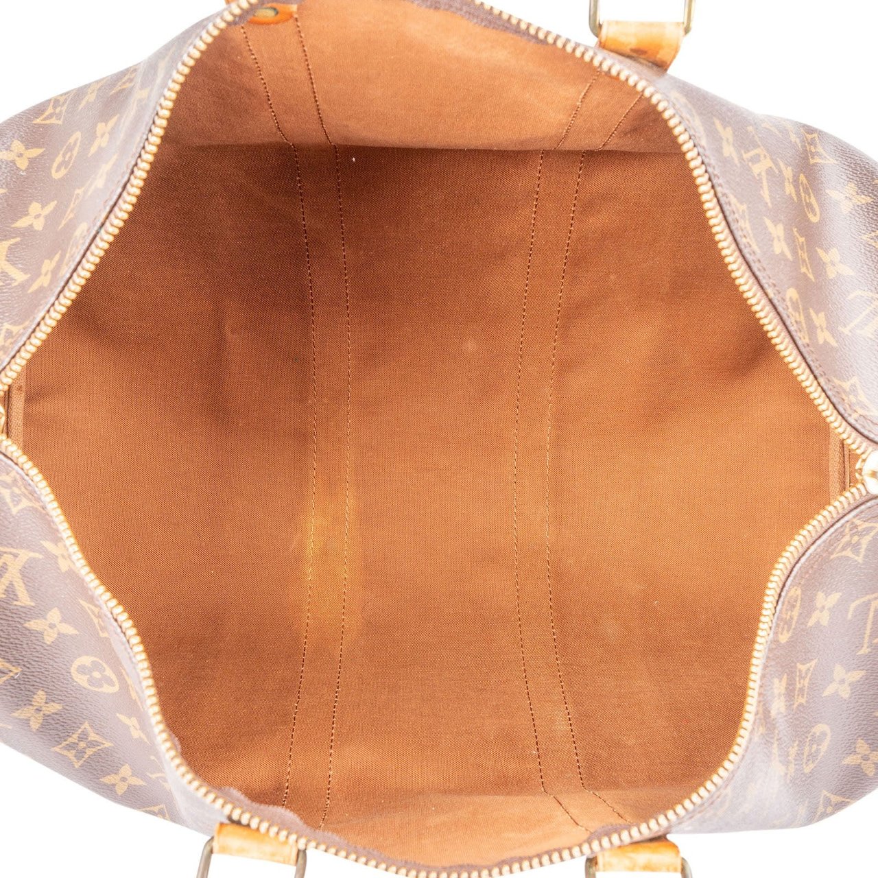 Louis Vuitton Monogram Canvas Keepall 45 Bandoulière Travel Bag Bruin