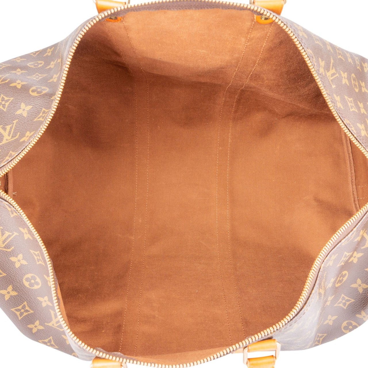 Louis Vuitton Monogram Canvas Keepall 55 Bandoulière Travel Bag Bruin