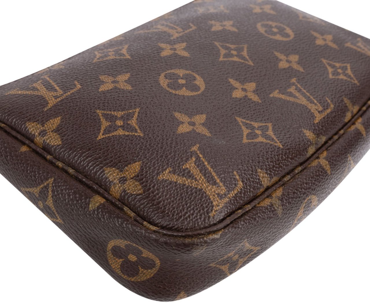 Louis Vuitton Monogram Canvas Pochette Accessoires Handbag Bruin