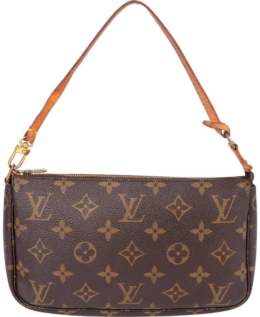 Louis Vuitton Monogram Canvas Pochette Accessoires Handbag Bruin