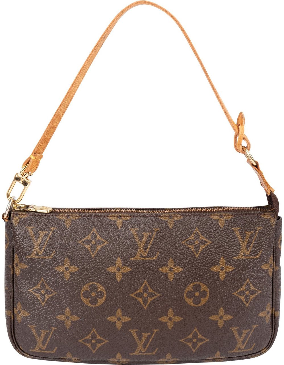 Louis Vuitton Monogram Canvas Pochette Accessoires Handbag Bruin