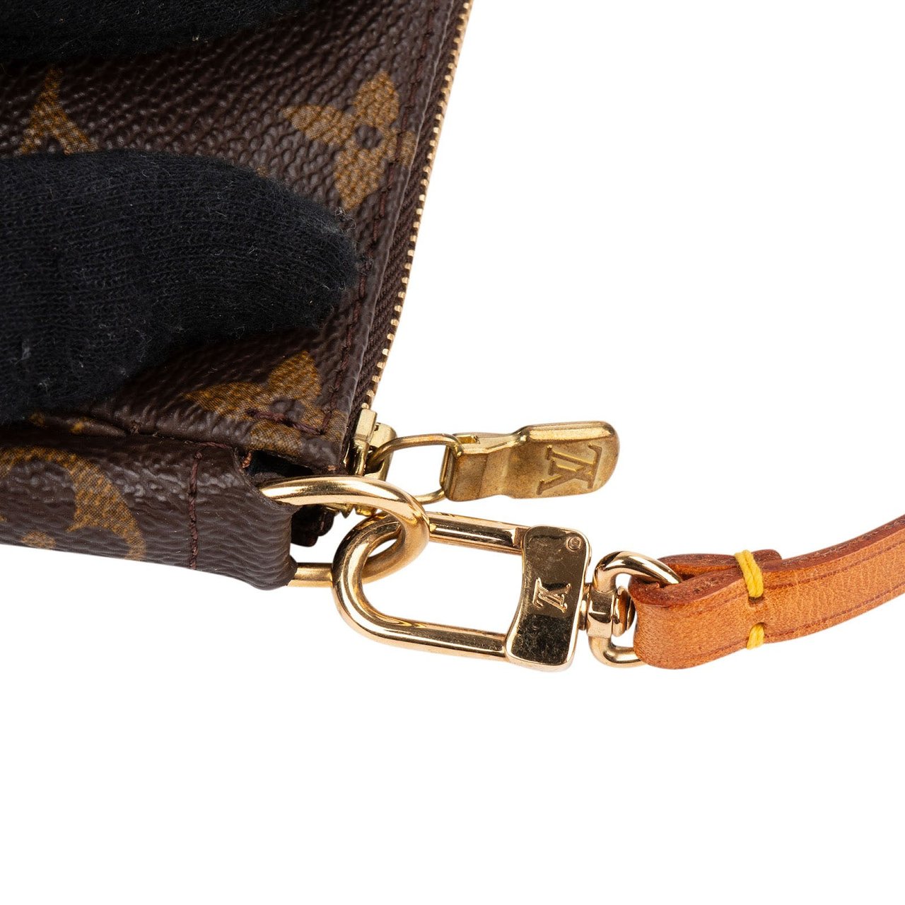 Louis Vuitton Monogram Canvas Pochette Accessoires Handbag Bruin