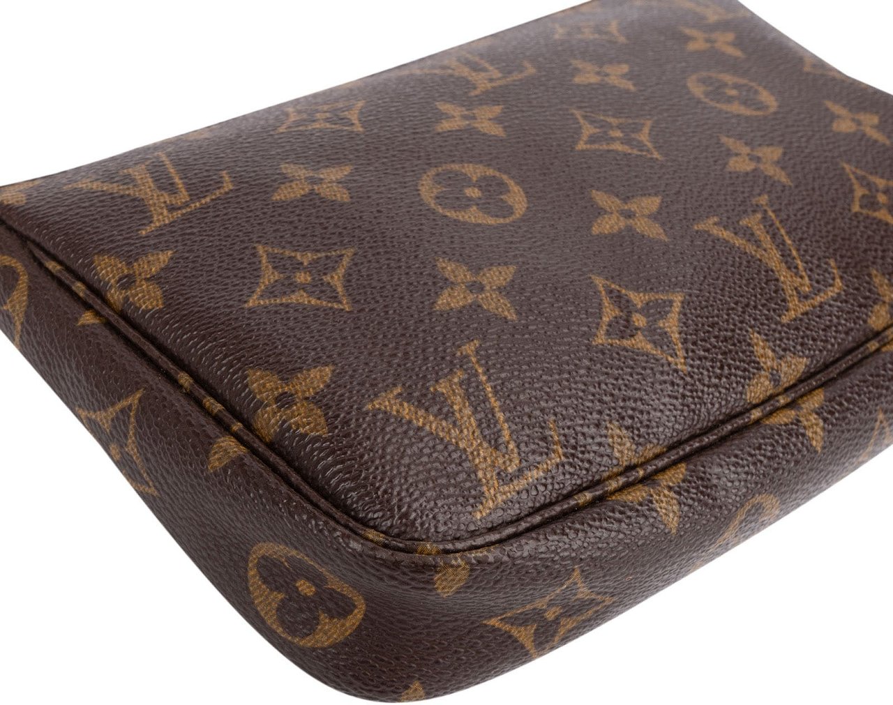 Louis Vuitton Monogram Canvas Pochette Accessoires Handbag Bruin