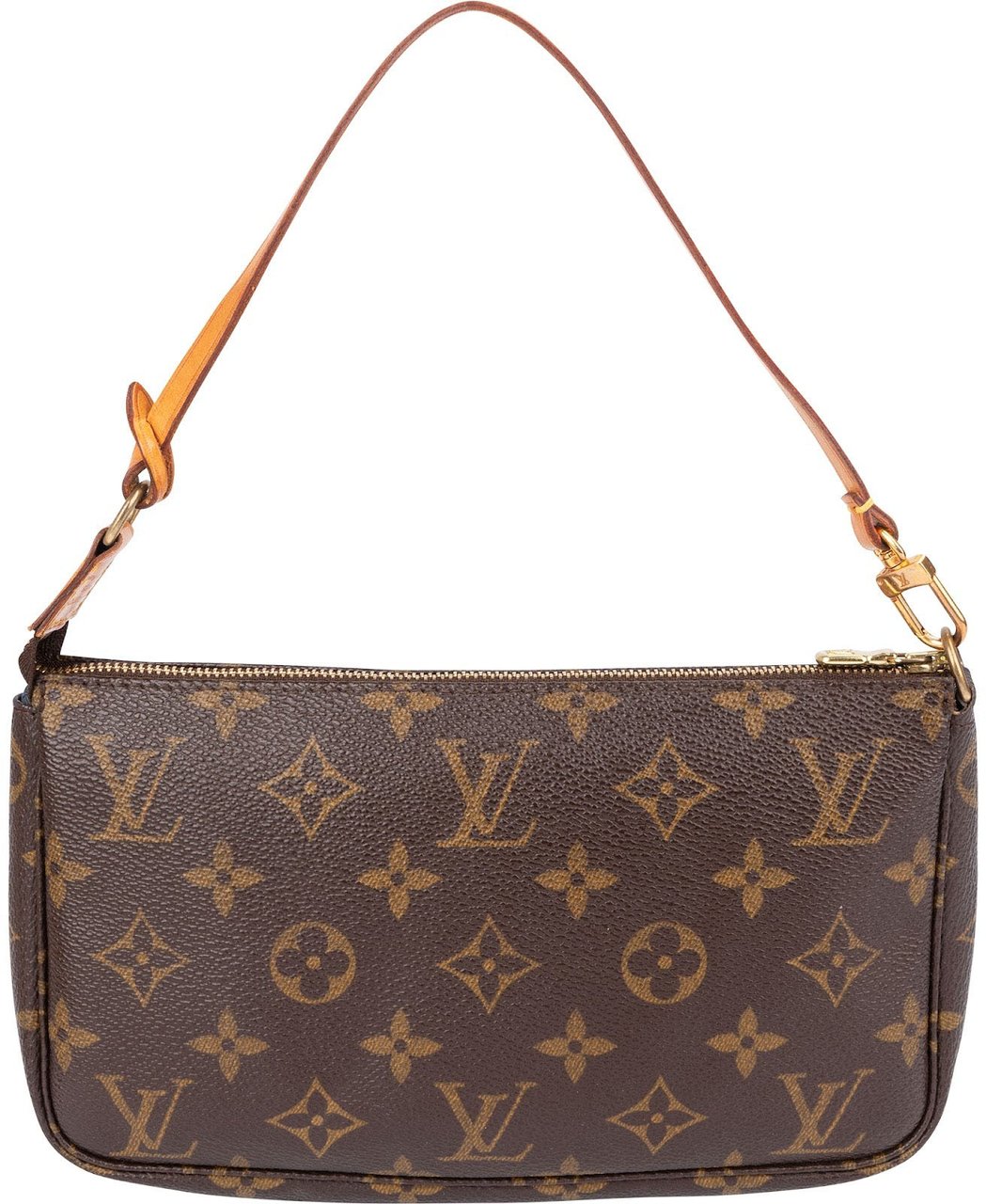 Louis Vuitton Monogram Canvas Pochette Accessoires Handbag Bruin