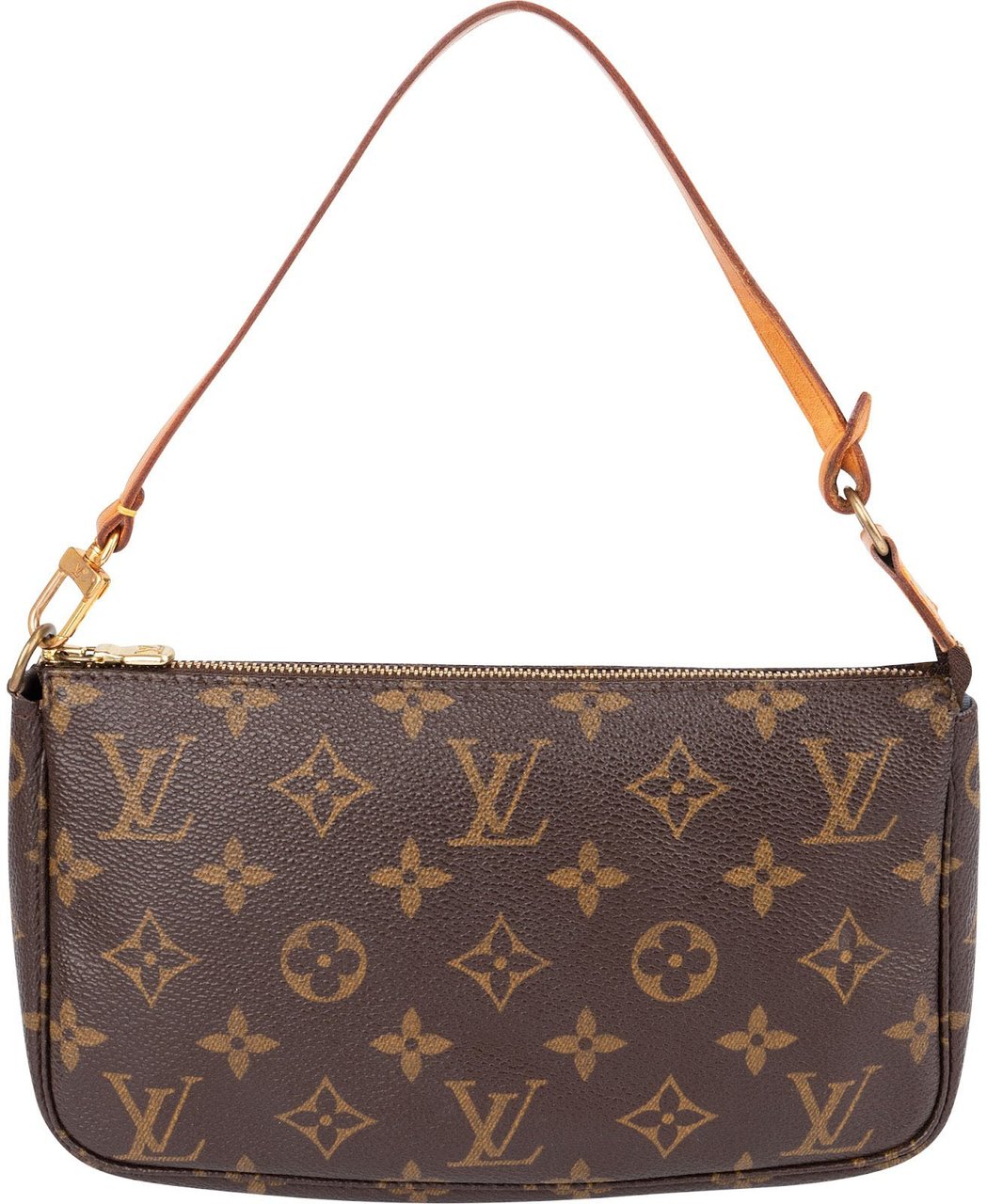 Louis Vuitton Monogram Canvas Pochette Accessoires Handbag Bruin