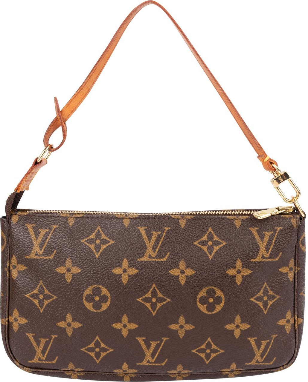 Louis Vuitton Monogram Canvas Pochette Accessoires Handbag Bruin
