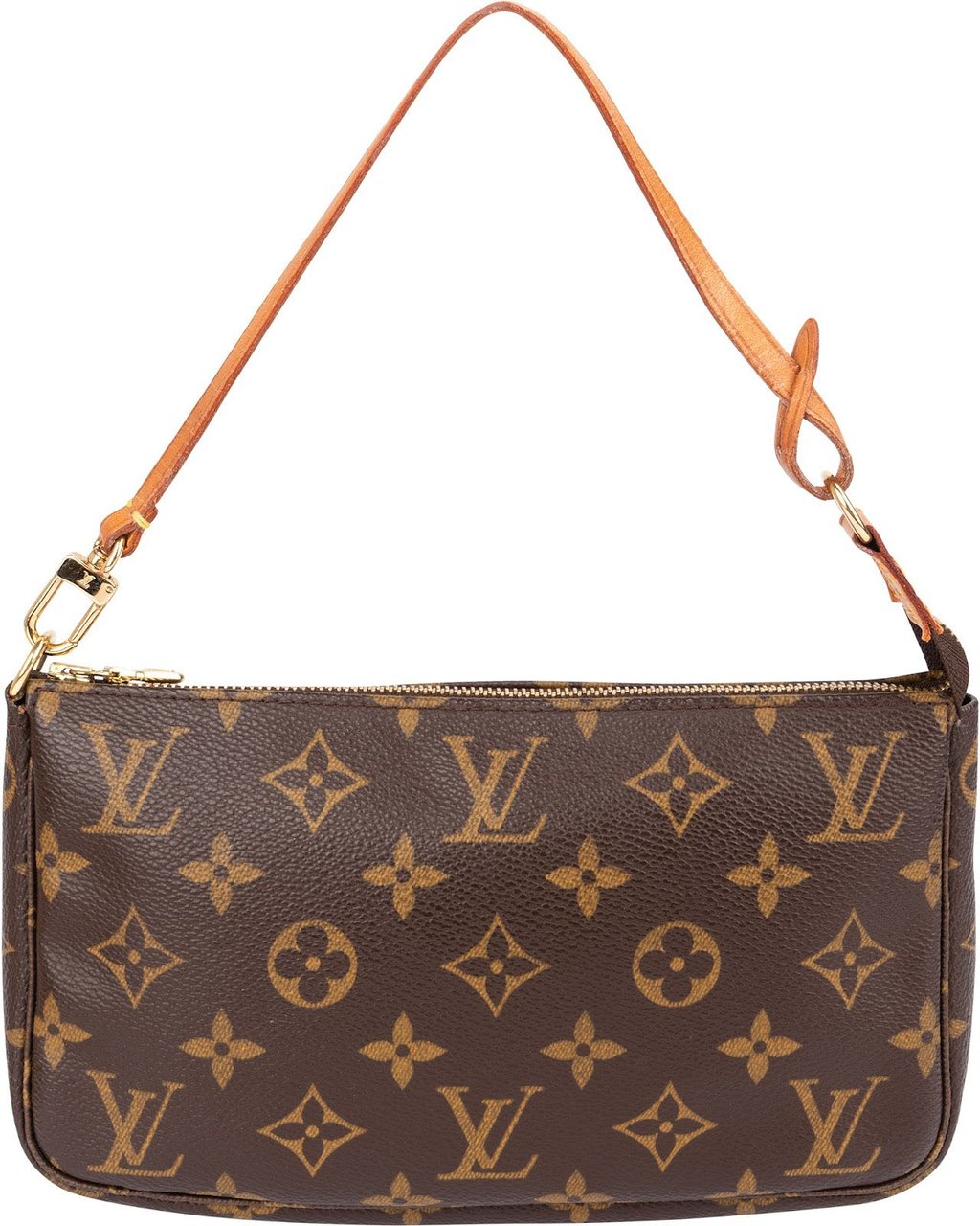 Louis Vuitton Monogram Canvas Pochette Accessoires Handbag Bruin