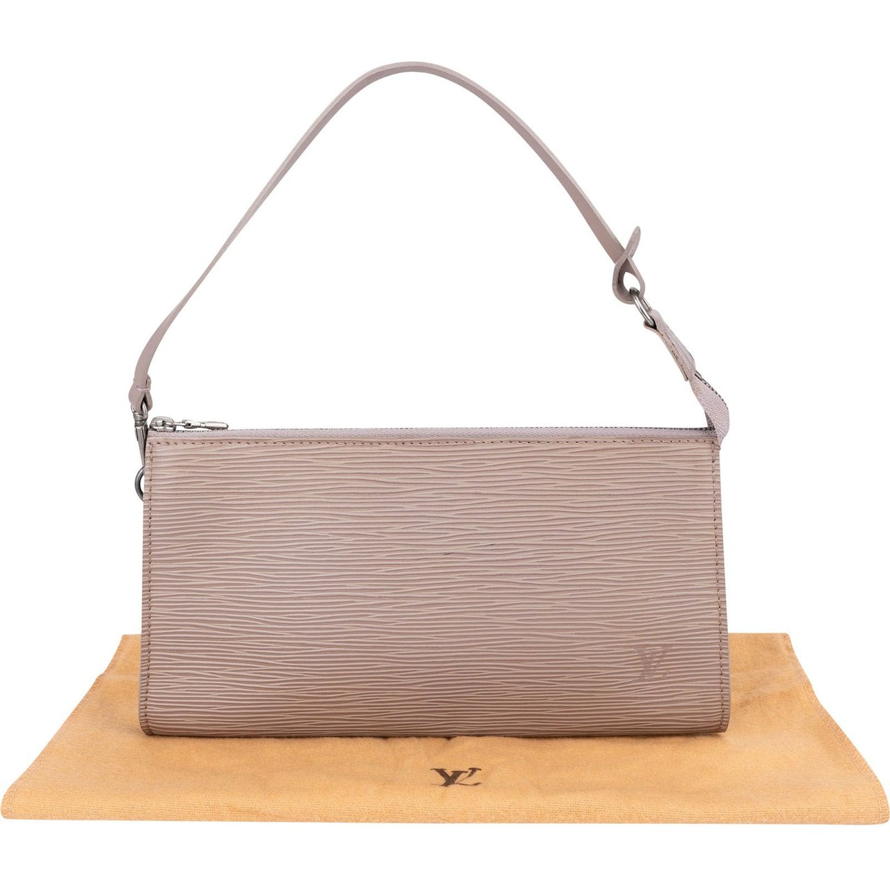 Louis Vuitton Lilac Epi Leather Pochette Accessoires Handbag Roze