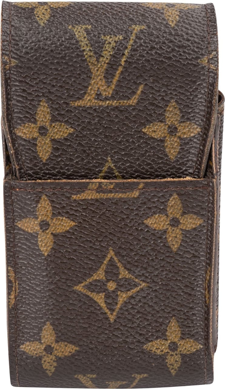 Louis Vuitton Monogram Canvas Cigarette Case Etui Bruin