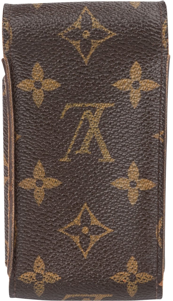 Louis Vuitton Monogram Canvas Cigarette Case Etui Bruin