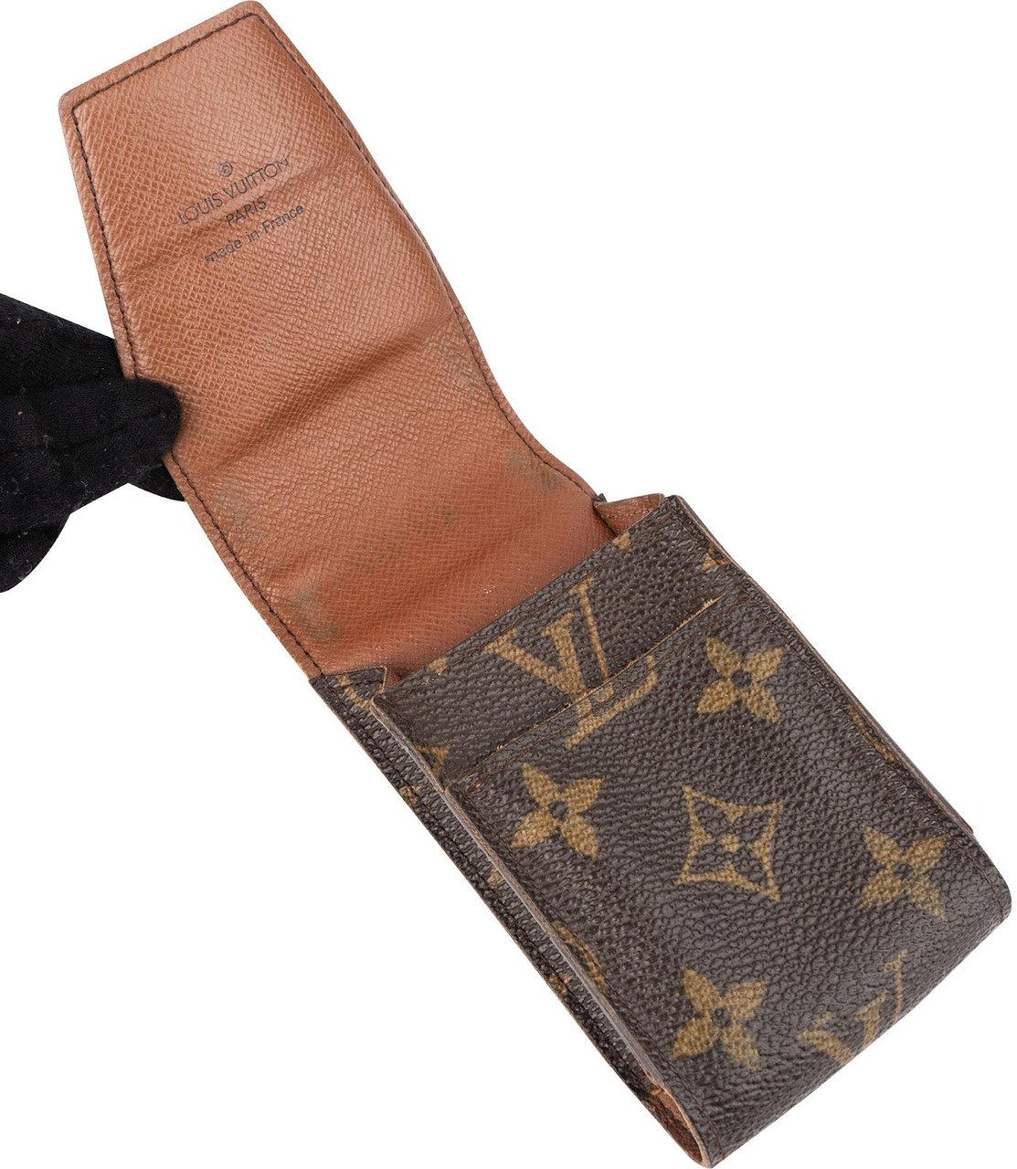 Louis Vuitton Monogram Canvas Cigarette Case Etui Bruin